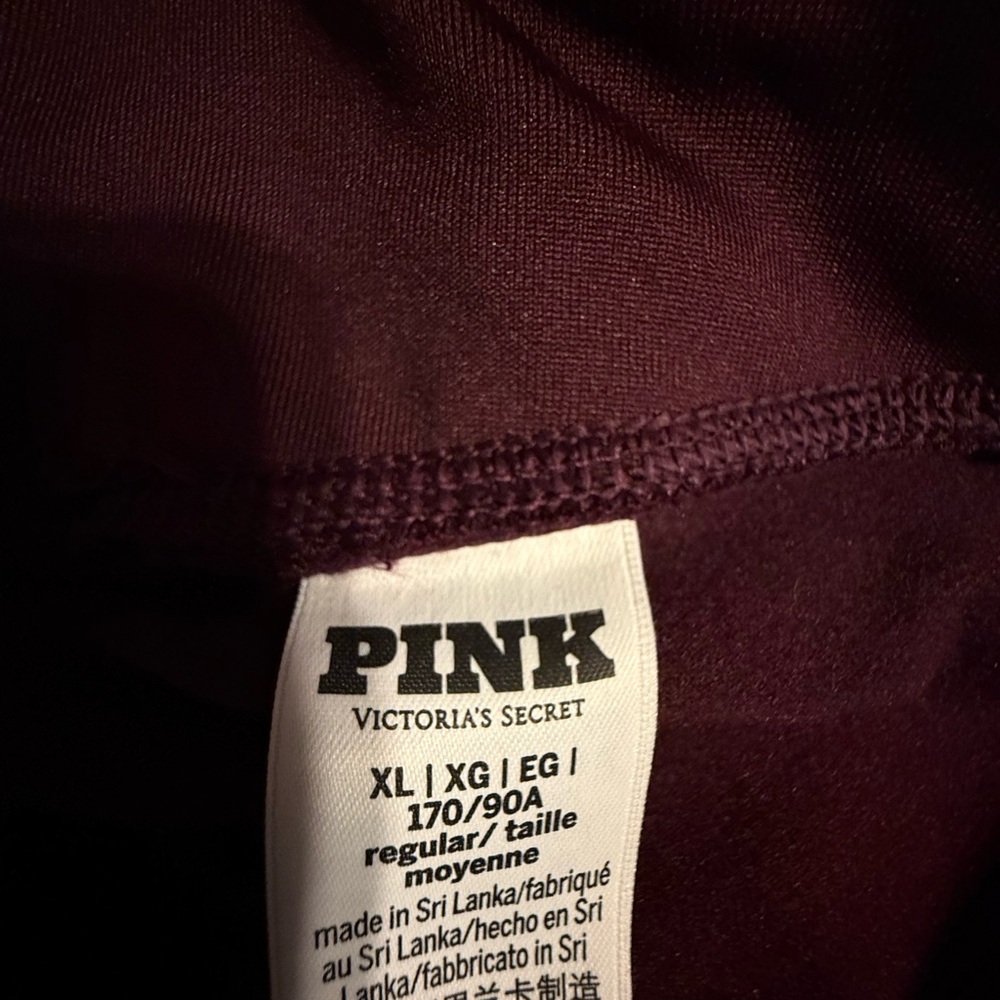 Pink seamed bootcut flare leggings yoga pants purple XL GUC - Picture 2 of 4